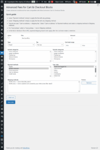 Extra Fees Plugin for WooCommerce - Custom Conditional Fees + Blocks Support