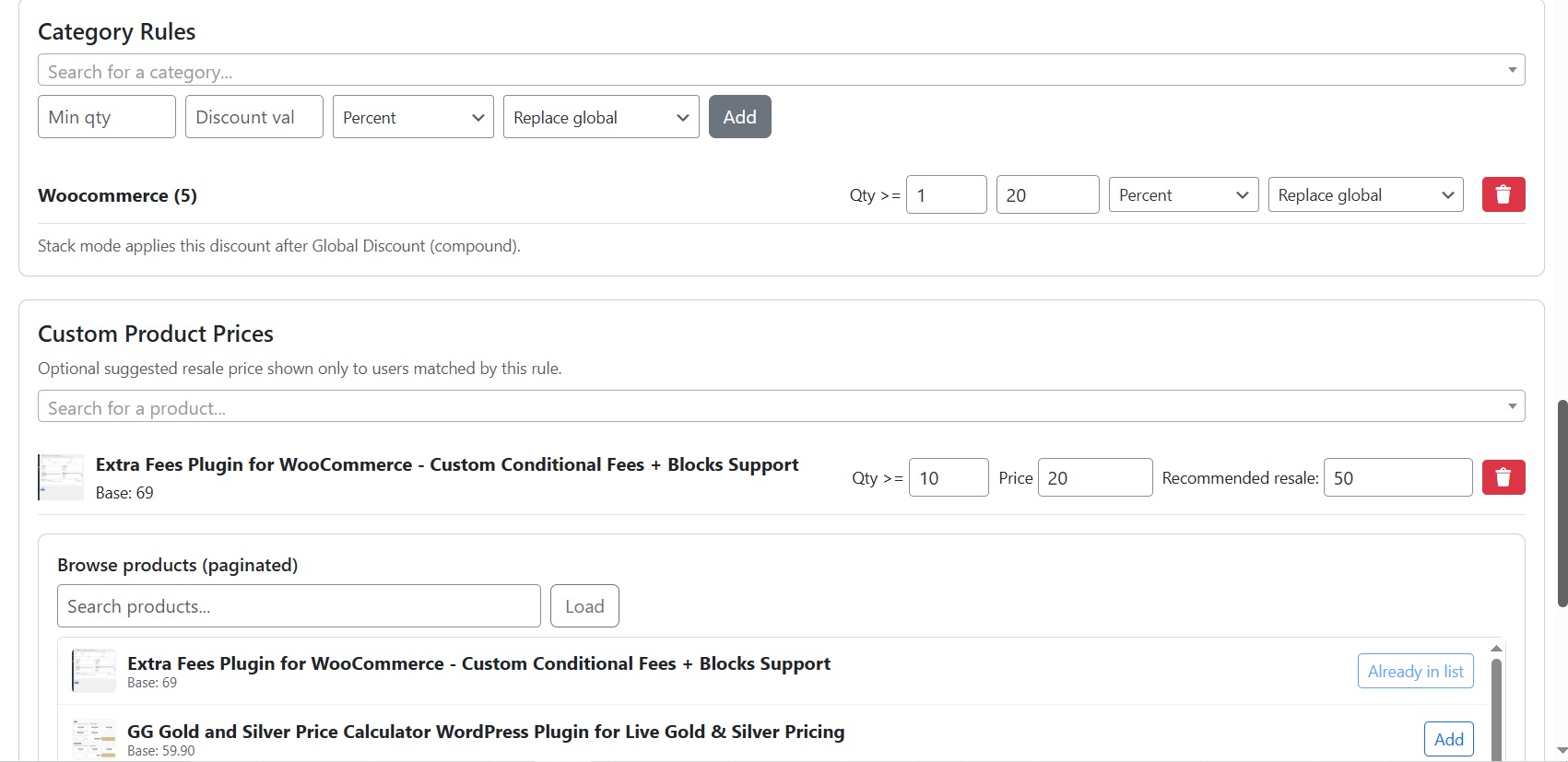 Reserved price and crossed regular price on WooCommerce product page