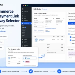 woocommerce order payment link gateway selector